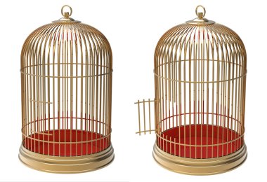 Gold cage clipart