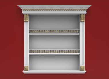 Niche with shelves clipart