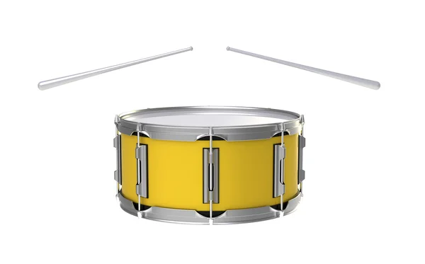 Pequeno tambor amarelo — Fotografia de Stock