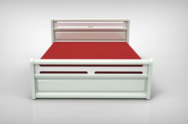 Moderní postel — Stock fotografie