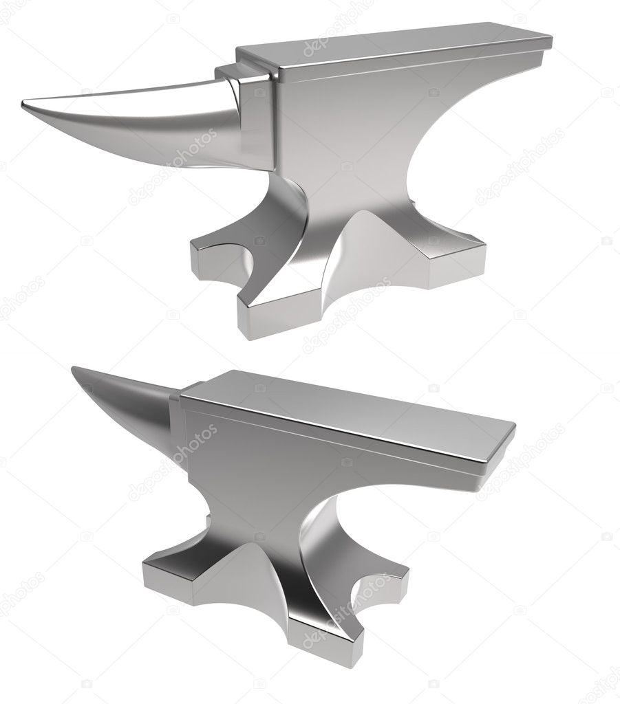 Anvil on a white background