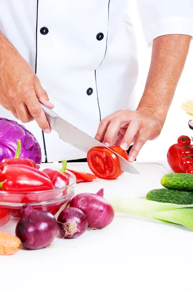 Cuocere preparare l'insalata — Foto Stock