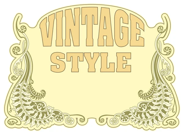 stock vector Vintage style label