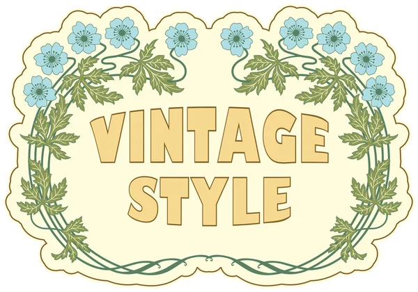 Vintage tarzı etiket — Stok Vektör