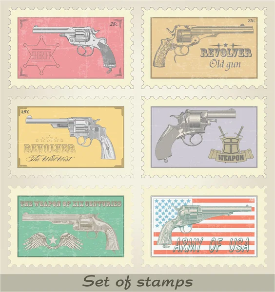 Série de timbres — Image vectorielle