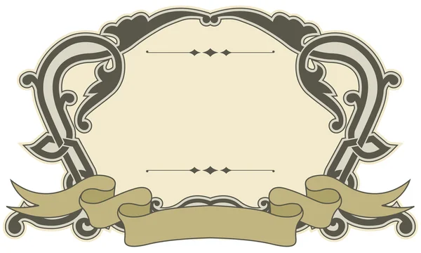 Framework с рисунком в стиле Винтаж — стоковый вектор
