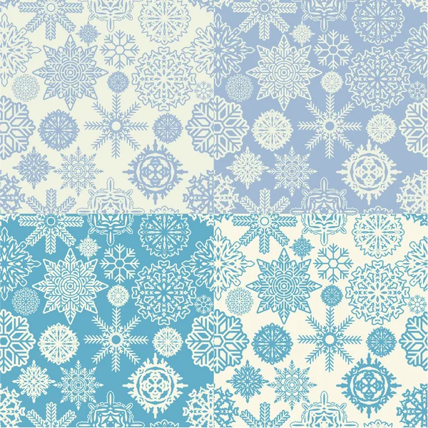 Background of snowflakes seamless — Stock Vector
