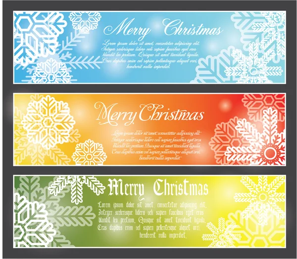 The vector image of color Merry Christmas banner — Stock Vector