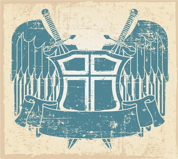 Векторное изображение винтажной марки — стоковый вектор