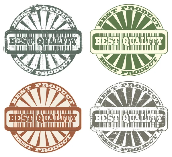Meilleur timbre de qualité — Image vectorielle