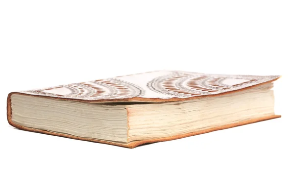 Antieke boek op de witte achtergrond. — Stockfoto