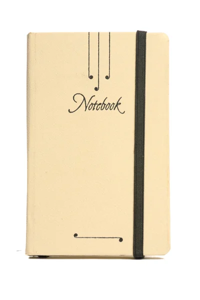 Notebook na bílém pozadí. — Stock fotografie