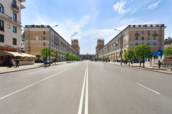 Stock image Belarus. Minsk. Central street.