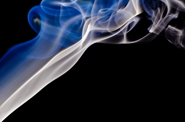 Füst egy fekete háttér — Stock Fotó