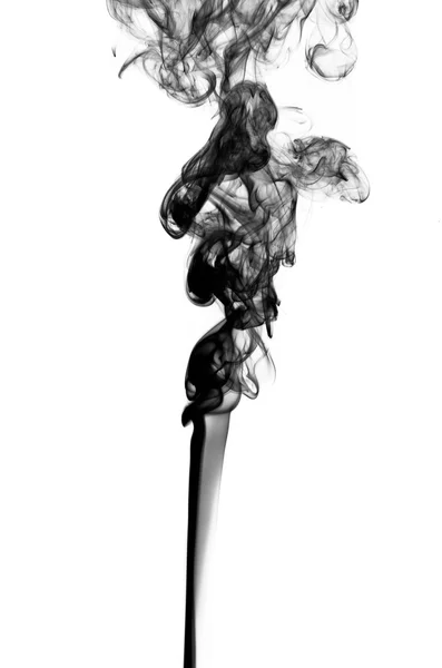 Fumée sur fond blanc — Photo