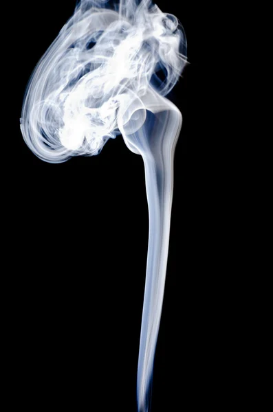 Καπνός σε μαύρο φόντο — Φωτογραφία Αρχείου