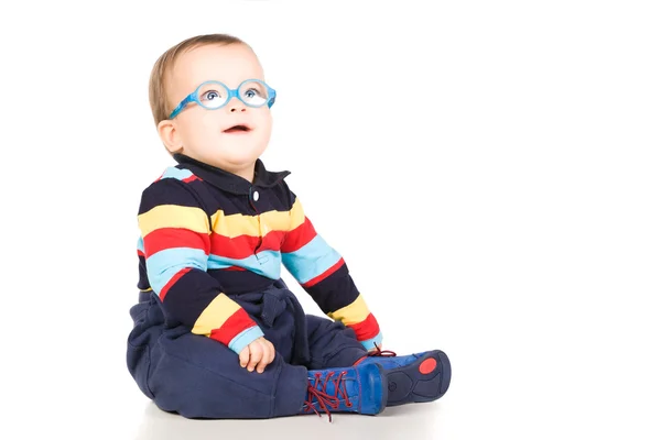 Ребёнок в очках — стоковое фото