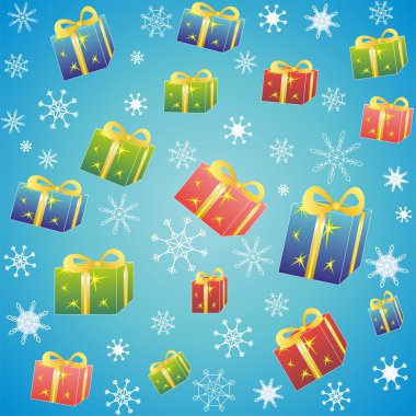 Mavi Noel arkaplanı