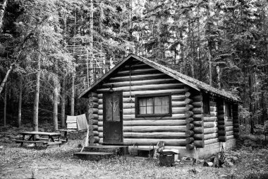 Rustic Old Log Cabin clipart