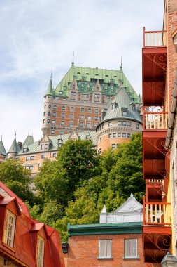 Glimpse of Quebec City clipart