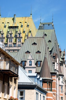 Roofs of Quebec City clipart