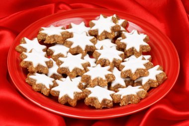 Cinnamon star cookies (Zimtsterne) clipart