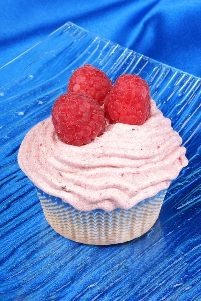 Raspberry cupcake — Stockfoto