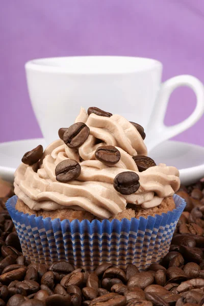 Cupcake y espresso —  Fotos de Stock