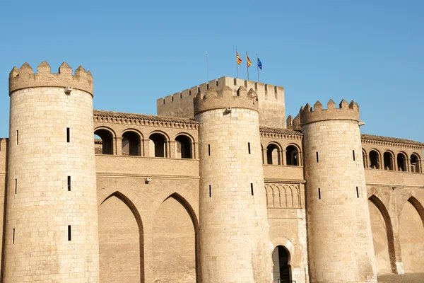 Aljaferia палац у Сарагоси, Іспанія — стокове фото