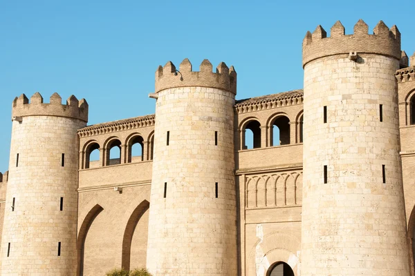 Παλάτι aljaferia στην Σαραγόσα, Ισπανία — Φωτογραφία Αρχείου