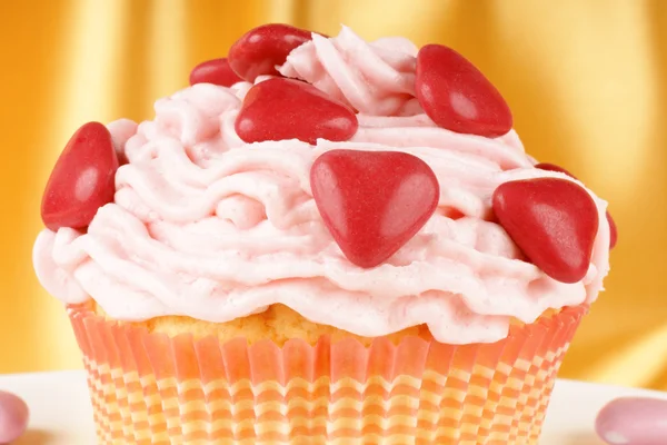 Ausgefallener Valentinstag-Cupcake — Stockfoto