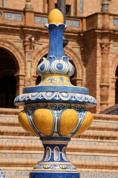 Detail van plaza de España in Sevilla, Spanje — Stockfoto