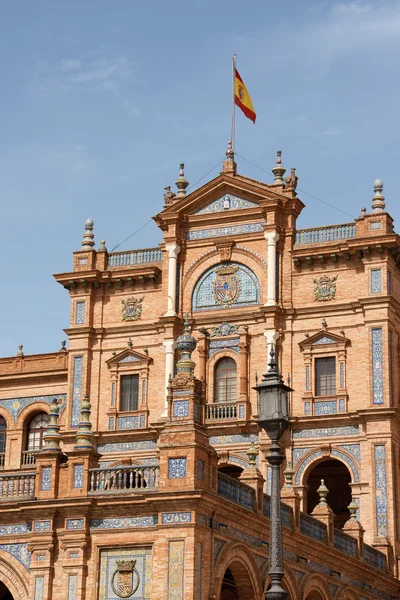 Palacio Espanol, Plaza de Espana in Seville — Stock Photo, Image