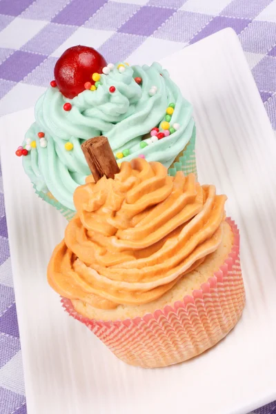 Two fancy cupcakes — Stock Photo, Image