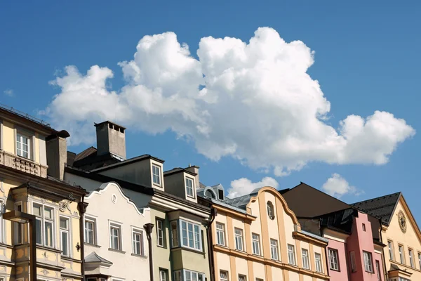 Красочные дома Инсбрука — стоковое фото
