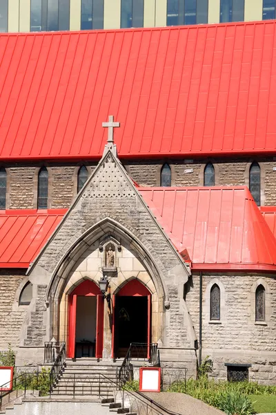 Red roof church — Stock Photo, Image