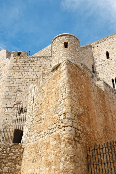 Paus luna's kasteel in Peñíscola, valencia — Stockfoto