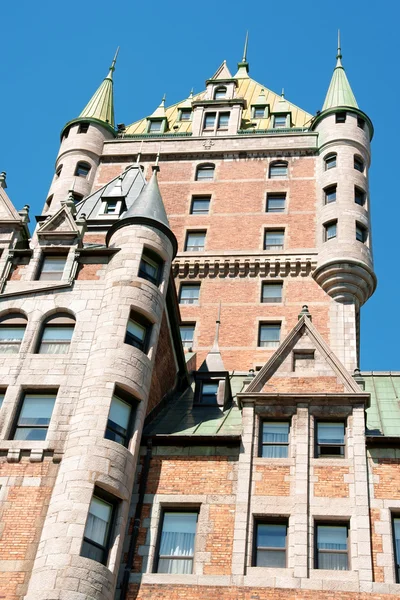 Chateau Frontenac nella città di Quebec — Foto Stock