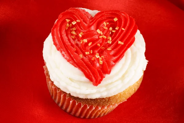 Cupcake Ziua Îndrăgostiților — Fotografie, imagine de stoc