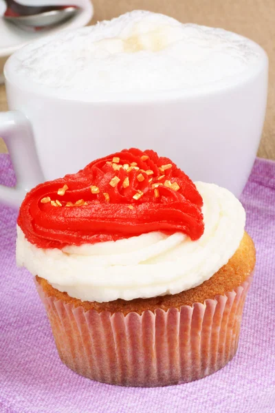Valentijnsdag cupcake — Stockfoto
