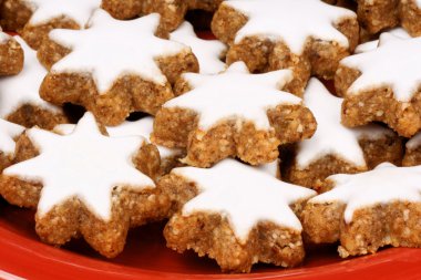 Cinnamon star cookies (Zimtsterne) clipart