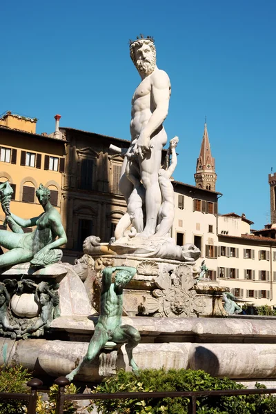 Fontanna Neptuna we Florencji — Zdjęcie stockowe