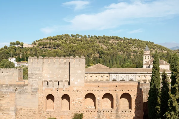 Het alhambra in granada, Spanje — Stockfoto
