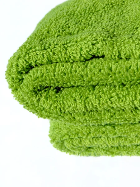 Zwei grüne Handtücher — Stockfoto