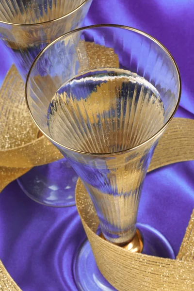 Two glasses of spumante — Stock Photo, Image