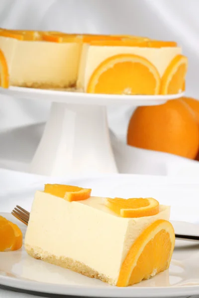 Orange bavarian cream (bavarese) — Stock Photo, Image
