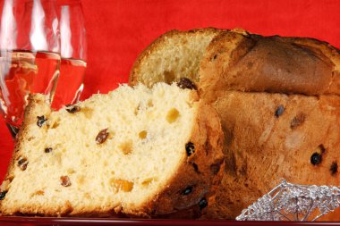 Noel panettone ile kompozisyon