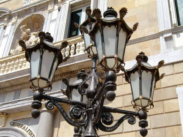 Street lamp in Barcelona — Stock Photo, Image