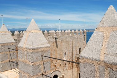 Pope Luna's Castle in Peniscola, Spain clipart