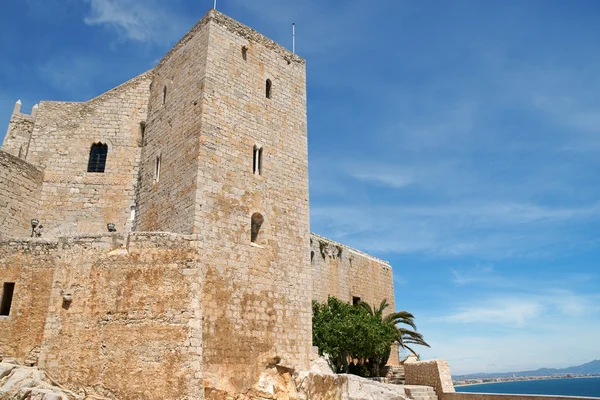 Peniscola, 스페인에서에서 교황 루나의 성 — 스톡 사진